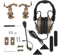 ACEXIER GEN 5 Tactical Headset Shooting Without Noise Reduction Headset for Helmet Head Mounted 2 in 1 0PS Core A.RC and Team W.endy M-IOK (Khaki)