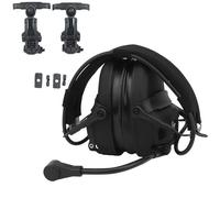 ACEXIER GEN 6 Tactical Headset Non-picking Noise-Cancelling Headset with Robotic Arm Mic for Hunting Paintball CS Militar Helmet (Black)