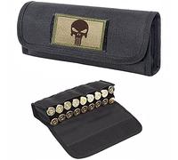 ACEXIER Hunting Military 18 Round Tactical Molle Cartridge Shell Holder Ammo Bag Pouch Military Waist Bag 12/20 Gauge Gun Bullet Pouch（Include One Tactical Patch）