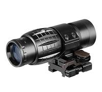 ACEXIER Optic Sight 3X Magnifier Compact Hunting Sights with Flip Up cover Fit 20mm Rifle Gun Rail Mount