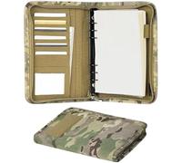 ACEXIER Outdoor Padfolio Ring Binder with 80 Sheets of Loose-Leaf Paper Military Memorandum A5 Weatherproof Tactical Notebook