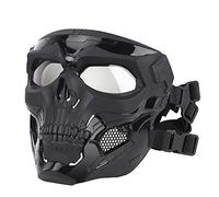 ACEXIER Tactical Airsoft Mask,Full Face Masks Skull Skeleton with Goggles Impact Resistant Army Fans Supplies Hunting Paintball Masks for Motorcycle Cycling Hiking Military Mask