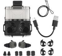 ACEXIER Tactical Bluetooth 5.3 Earphone Electronic Pickup Noise Canceling In-Ear Headset Hunting Shooting Hearing Protection Tactical Earbuds (Green)