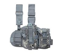 ACEXIER Tactical Drop Leg Holster with Magazine Pouch Military Tactical MOLLE Pistol Handgun Thigh Pistol Gun Holster Adjustable Right Handed Platform Panel