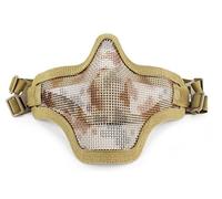 ACEXIER Tactical Half Face Metal Mesh Comfortable Protective Mask for Hunting Wargame Cosplay Military Paintball Airsoft Accessories