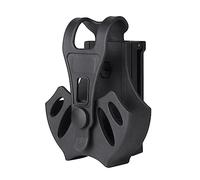 ACEXIER Tactical Handcuff Case for Most Chain or Hinged Cuffs Includes ASP Cuffs w/360 Degrees Rotating Molle Compatible Belt Clip