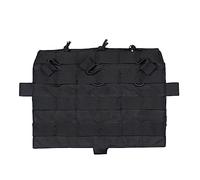 ACEXIER Tactical MOLLE Panel TRI Pouch For AVS JPC2.0 Detachable Front Flap Triple Magazine Pouch Vest Front Panel