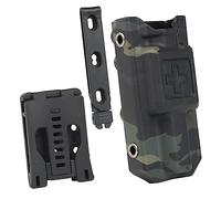 ACEXIER Tactical T0urniquet Strap Pouch Daily Carry Case First Aid Kit Pouch Military Fast Hemostasis Holder Box with K Sheath Waist Belt Clip