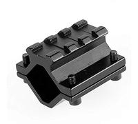 ACEXIER Universal Adjustable Single Rail Picatinny W.eaver Barrel Mount With 3 Slots Scope Tool Adapter(Fit for Barrel Range: Diameter 21mm-34mm)
