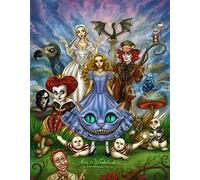 ACEYCYS 5D DIY Alice in Wonderland Diamond Painting, Crystal Rhinestone Cross Stitch kit, Mosaic Crafts for Home Decoration. 40x50cm