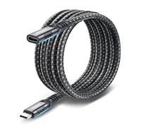 aceyoon 240W USB C Extension Cable 2m (3.2/20Gbps) QC 3.0 Fast Charge 4K 60Hz USB C Male to Female Extension Cable Compatible with MacBook, for iPad Pro, Galaxy S24/S23