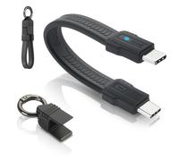 aceyoon 240W USB C to USB C Cable Short, 80Gbps USB4.0 PD3.1 USB C Fast Charging Cable with Keychain, 8K@60Hz Data Transfer Type C Charging Cable for Thunderbolt 4/3, for Tablet Laptop (13.5cm)