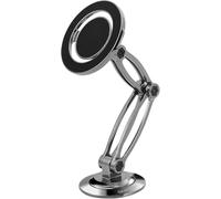 aceyoon Car Phone Holder for Magsafe, Flexible Three-Axis Magnetic Car Mount All Metal Body with 20xN52 Magnets and 360° Rotation, Mobile Phone Holder Compatible for iPhone 15 14 13, Fits 4-6 inches