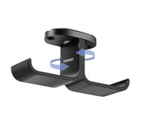 aceyoon Headphone Stand Rotatable Dual Headphone Hanger Stick-On Universal Gaming Headset Stand Multifunctional Headphone Holder Hook for Xbox, for Bose Headset etc