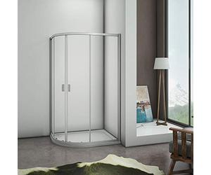 Acezanble 1200x900x1850mm Height Eletro Off White Quadrant Shower Enclosure