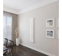 Acezanble∣1500 * 290mm Traditional 2 Column Radiator Vertical Tall Rads Cast Iron Style White Centre Heating