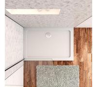 Acezanble 1500x800mm Rectangle Stone Shower Tray Free Waste