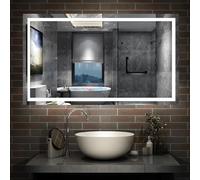 Acezanble 1600x800 Large Illuminated LED Bathroom Mirror with Demister Pad [IP44 Rated] Rectangular Backlit Wall Mounted,Touch Sensor Switch