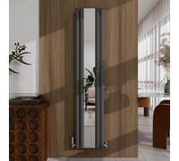 Acezanble 1800x381mm Modern Vertical Mirror Radiator Anthracite Oval Column Designer Central Heating Radiator