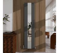 Acezanble 1800x407mm Modern Vertical Mirror Radiator Anthracite Flat Panel Designer Central Heating Radiator