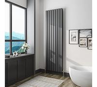 Acezanble 1800x544mm Vertical Flat Panel Radiator Anthracite Double Modern Central Heating Radiators for Bathroom Kitchen Living Room
