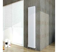 Acezanble∣3 Column Radiator, Vertical 1800mm White Tall Traditional Cast Iron Style Radiators Windows Hallyway