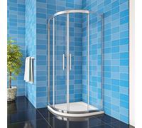 Acezanble 900x900x1900mm Quadrant Shower Cubicle Enclosure 8mm Easy Clean Glass Sliding Door