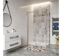 Acezanble Acezanble Luxury 1200x1950mm Frameless Sliding Shower Door + 700x1950mm Side Panel