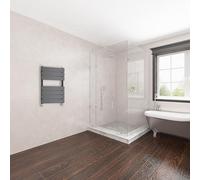 Acezanble Bathroom Towel Rail Radiators Vertical Flat Panel Heated Towel Towel Rack Wall Mounted Ladder 650 x 500mm Anthracite