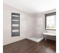 Acezanble Bathroom Towel Rail Radiators Vertical Flat Panel Heated Towel Towel Rack Wall Mounted Ladder 1600 x 600mm Anthracite