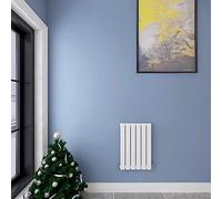 Acezanble∣Horizontal Designer Flat Panel Radiator White-600x408mm Single Panel Central Heating