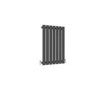 Acezanble∣Horizontal Designer Oval Radiator Column Anthracite 600x413mm Single Panel Centre Heating Perfect for Barthroom,Hallway,Living Room, Kitchen