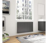 Acezanble Horizontal Flat Panel Radiators Central Heating Anthracite Double Designer 600x1020mm