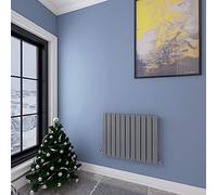 Acezanble∣Horizontal Flat Panel Radiators Central Heating Anthracite Double Designer 600x748mm