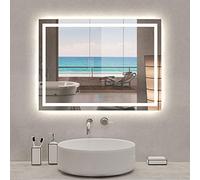 Acezanble LED Bathroom Mirror 1200x700mm, Illuminated Bathroom wall Mirrors with LED Lights, Demister, Anti-fog Vanity Mirror, Touch Control Switch, Wall Mounted, Horizontal/Vertical