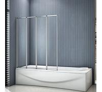 Acezanble New 4 Folding Pivot Shower Bath Screen Panel 900x1400mm