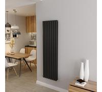 Acezanble∣Oval Column Radiator 1600x472mm Vertical Radiator Black Double Column Central Heating Radiators Modern Designer Radiators