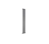 Acezanble∣Vertical Designer Oval Column Anthracite 1800x236mm Single Panel Centre Heating Radiator-Perfect for Bathroom,Hallway,Living Room, Kitchen