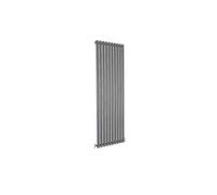 Acezanble∣Vertical Designer Oval Radiator Column Anthracite 1800x590mm Single Panel Centre Heating Perfect for Bathroom,Hallway,Living Room, Kitchen