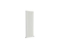 Acezanble∣Vertical Designer Oval Radiator Column White 1800x590mm Double Panel Centre Heating Perfect for Bathroom,Hallway,Living Room, Kitchen