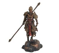 Acfigure Black Myth: Statue Model Chinese Mythology Figure Character Sun Monkey King Standing Collectible Hand-Made Desktop Ornaments Suitable for Exhibition Collection Gift (Gold)