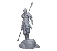 Acfigure Model Chinese Mythology Anime Character Sun Monkey King Standing Collectible Hand-Made Statue Desktop Ornaments Suitable for Exhibition Collection Gift (Grey)