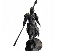 Acfigure Model Chinese Mythology Anime Character Sun Monkey King Standing Collectible Hand-Made Statue Desktop Ornaments Suitable for Exhibition Collection Gift (Black)