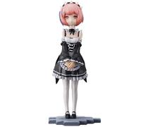Acfigure Rem/RAM 17CM Figure RE:0 Anime Starting Life in Another World Figures Childhood Remu/Ramu Boxed PVC Statue Standing Posture Toy Model for Collect and Gift (Rem)