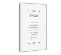 ACFTAIN Celtic Prayers, Friendship Vows, Irish Blessing Prayers Canvas Modern Poster Wall Art Prints Paintings Living Room Bedroom Decor 12x18inch(30x45cm)