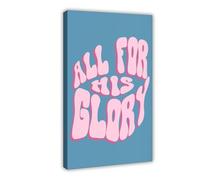 ACFTAIN Fashionable Christianity with Bible Verses And Spirituality1 Canvas Art Wall Decor Posters Home Bar Restaurant Garage Cafe Logo Gift 20" L X 30" W