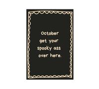 ACFTAIN Fun October Halloween Horror Fall Neutral Playful Suitable for Entryway Kitchen Or Bathroom Canvas Modern Poster Wall Art Prints Paintings Living Room Bedroom Decor 24" L X 36" W