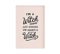 ACFTAIN Funny Halloween Witch Pink Horror Quotes for Teen Witchcraft Canvas Art Wall Decor Posters Home Bar Restaurant Garage Cafe Logo Gift 24" L X 36" W