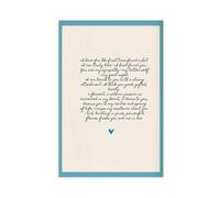 ACFTAIN Love Letters Romantic Literature Quotes - Vintage Book Lovers Handwritten Romantic Jane Eyre Canvas Art Wall Decor Posters Home Bar Restaurant Garage Cafe Logo Gift 16x24inch(40x60cm)