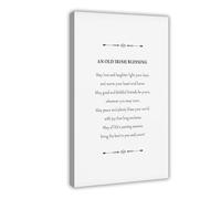 ACFTAIN Old Irish Blessings Irish Proverbs1 Canvas Wall Art Posters And Prints Room Aesthetic Bedroom Office Decor 12x18inch(30x45cm)